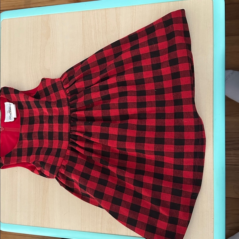 Red and Black Plaid Dress